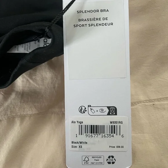 ALO Yoga Black Strappy Bralette - Picture 3 of 4